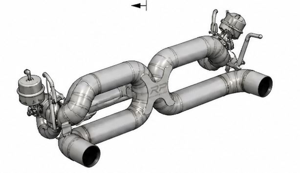 3D Render Abgasanlage