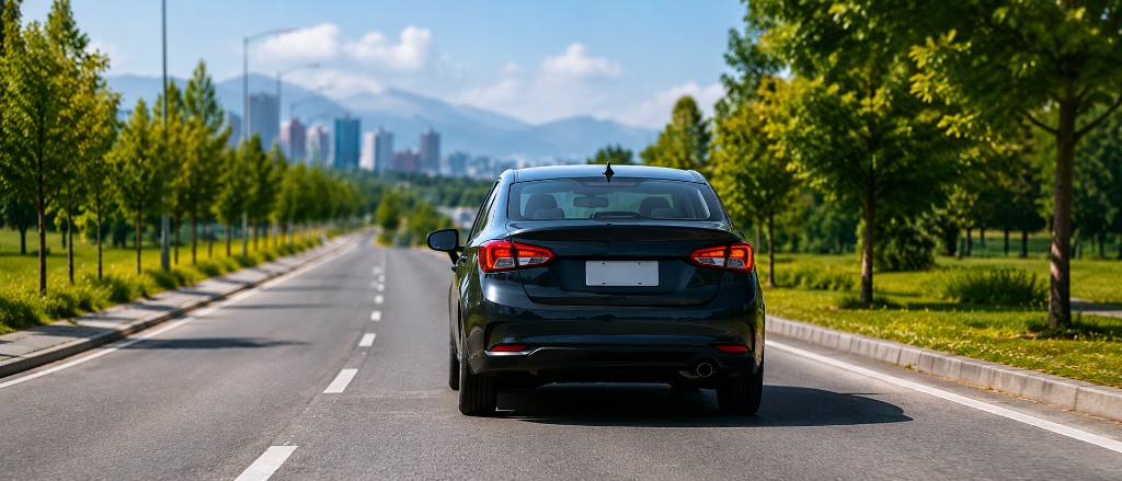 Voiture sur la route