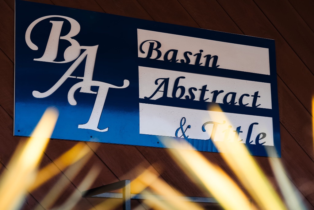 Basin Abstract & Title sign