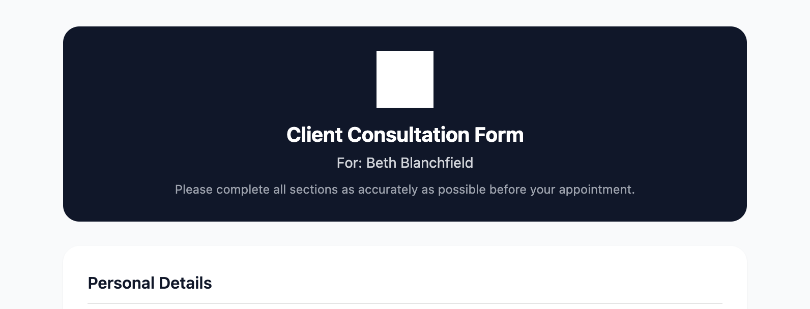 Massage CRM template preview