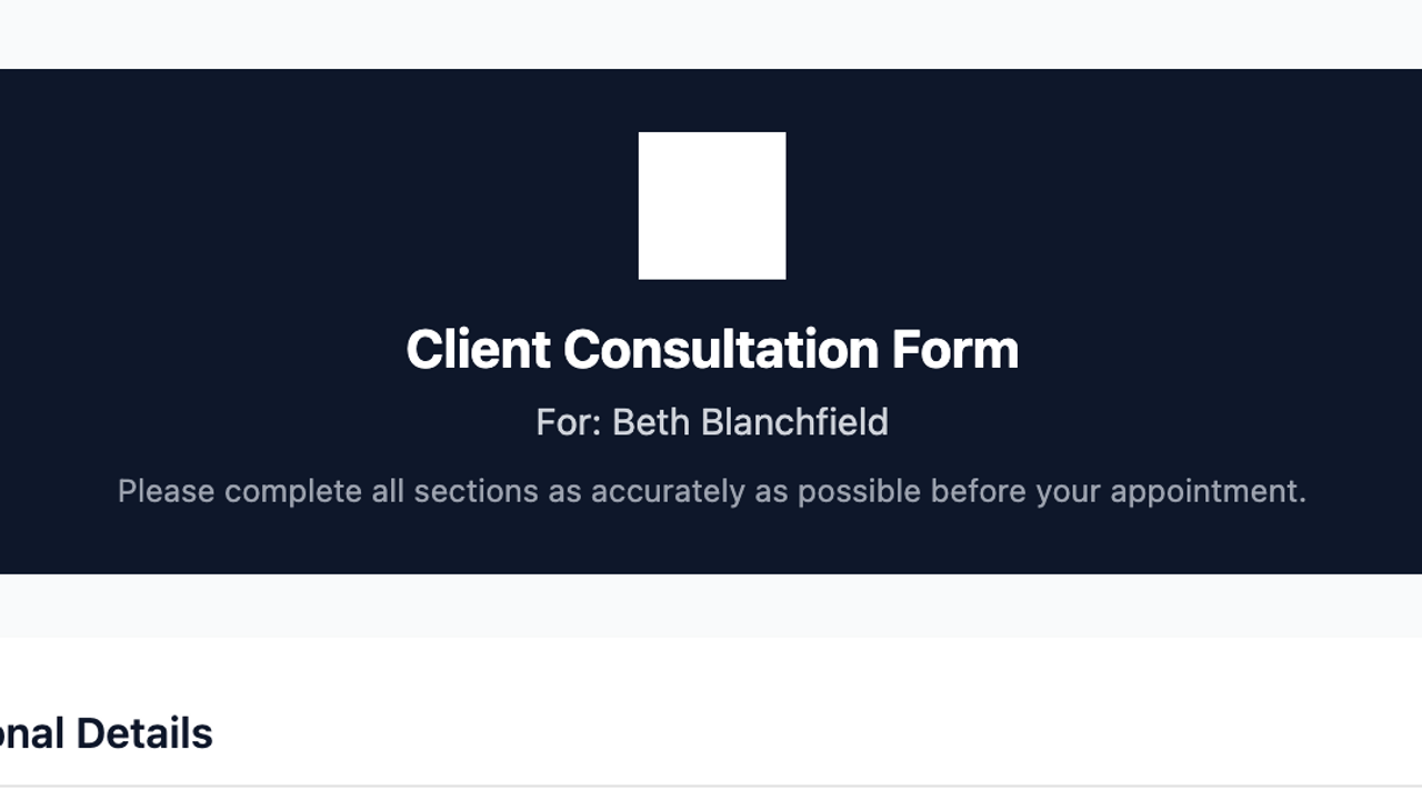 Massage CRM template preview