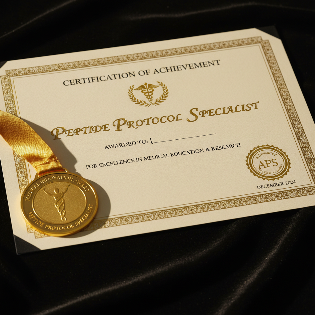 Peptide protocol certification