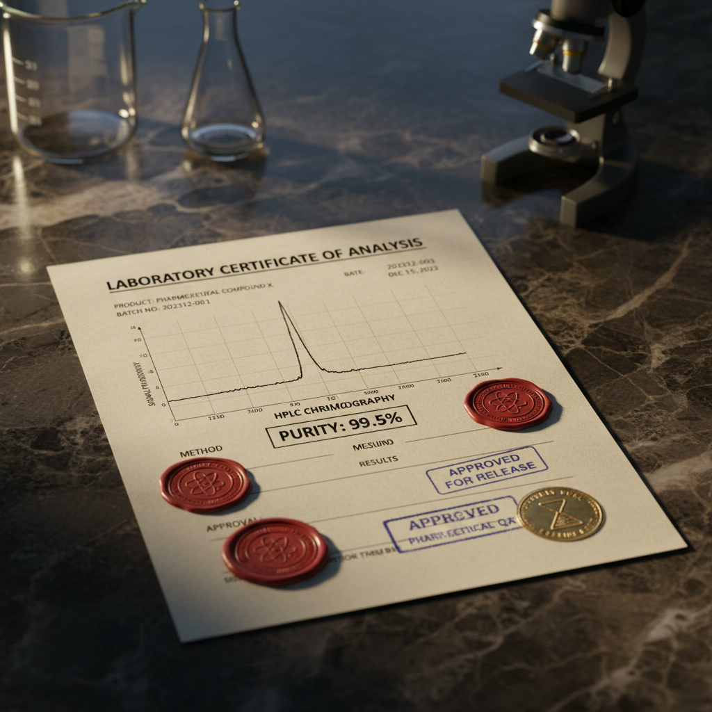 Certificate of Analysis lab testing