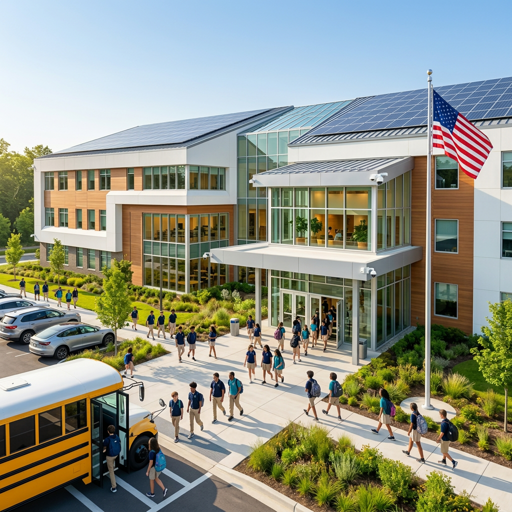 Modern K-12 School Campus 2028