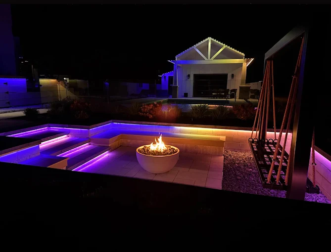 Backyard and patio lighting