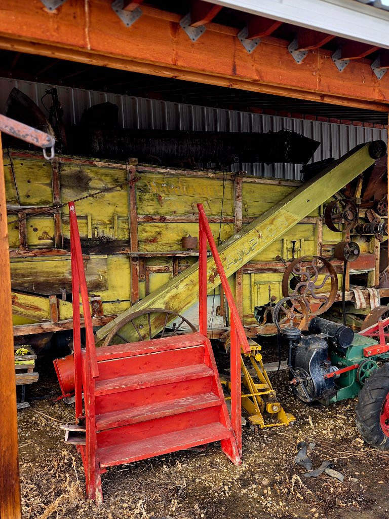 Vintage Yellow Thresher