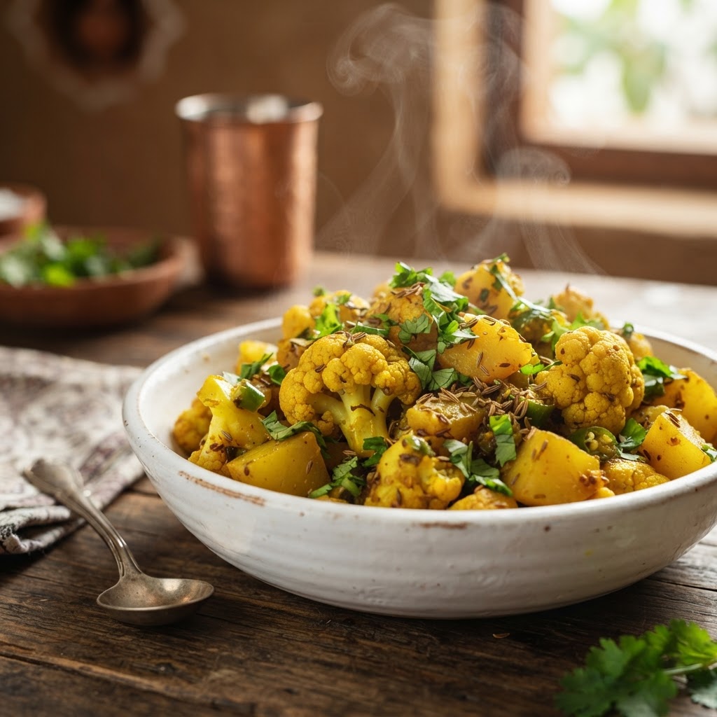 Aloo-Fulkopi (Aloo Gobi)