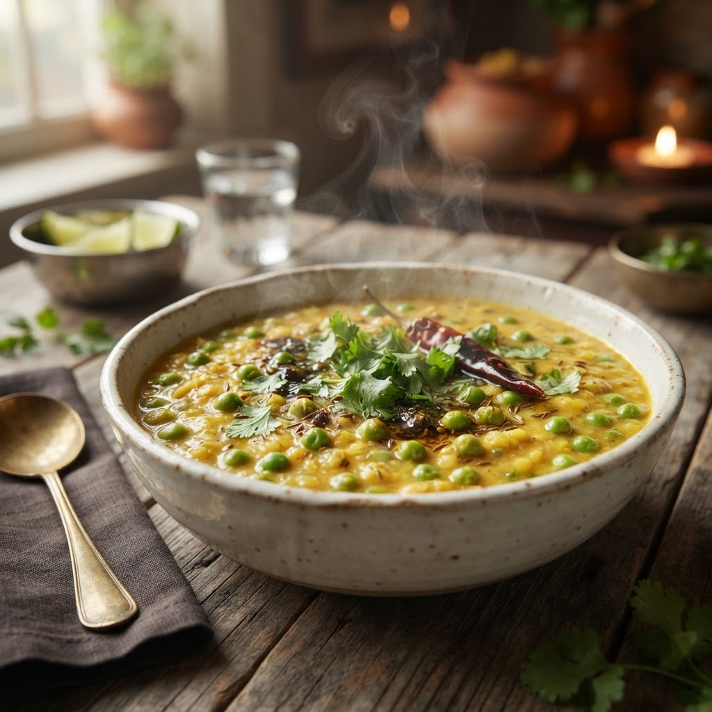 Sona Mug Dal (with Peas)