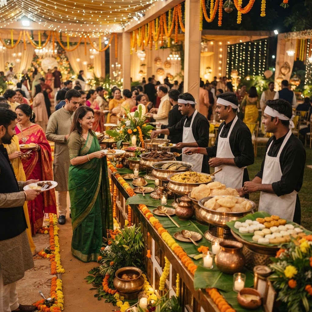 Kolkata-style catering at a venue