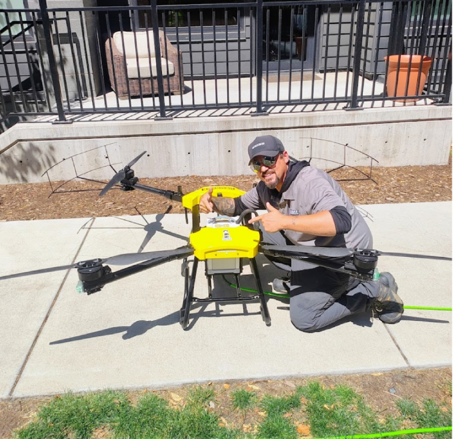 Drone Window Cleaning