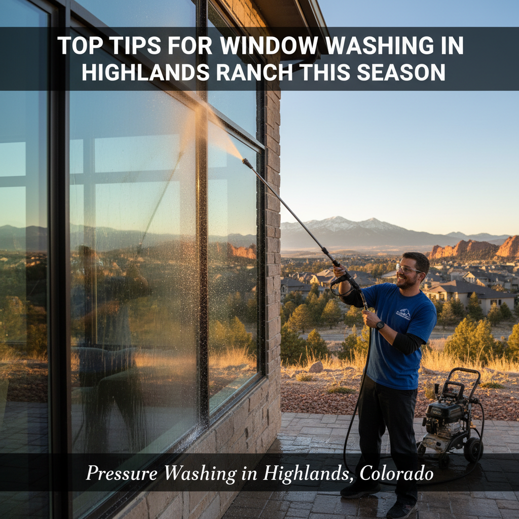 Top Tips for Window Washing in Highlands Ranch This Season