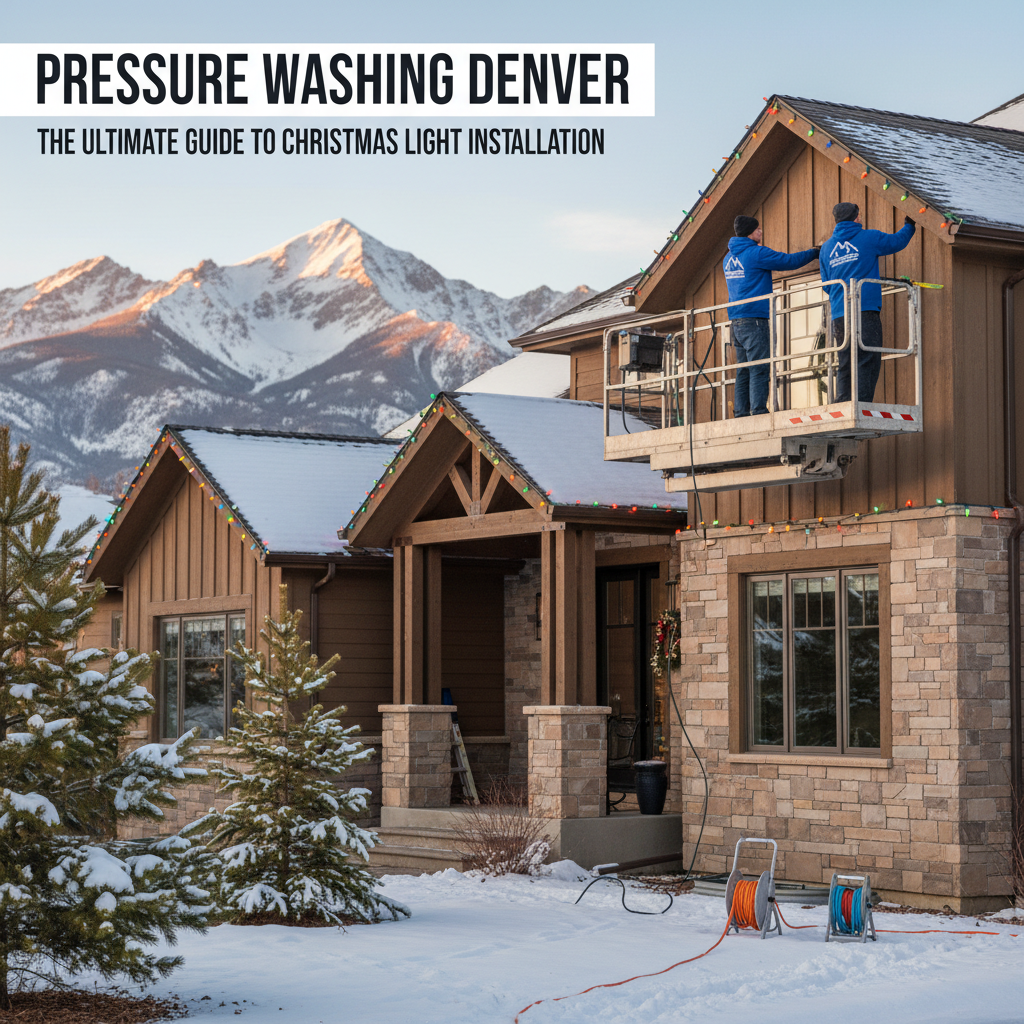 Pressure Washing Denver: The Ultimate Guide to Christmas Light Installation
