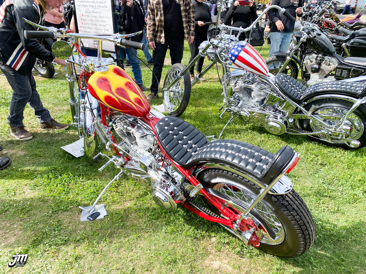 Custom chopper at the David Mann Chopper Fest