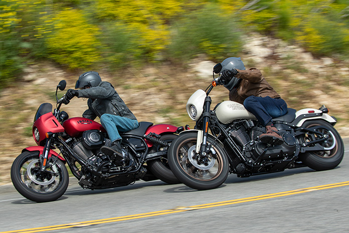Harley-Davidson vs. Indian — two riders on the road