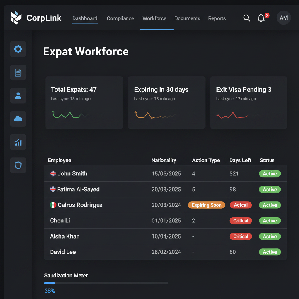 Iqama & Expat Mobility Tracker