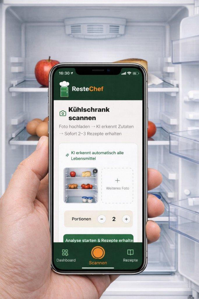 KI erkennt Lebensmittel automatisch – ResteChef analysiert Zutaten im Kühlschrank per Künstlicher Intelligenz