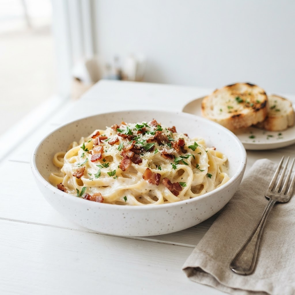 Creamy Bacon Alfredo