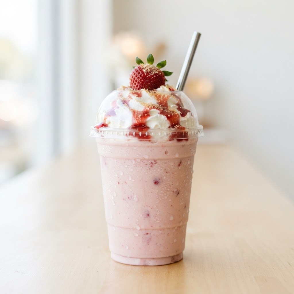 Strawberry Cheesecake Frappe