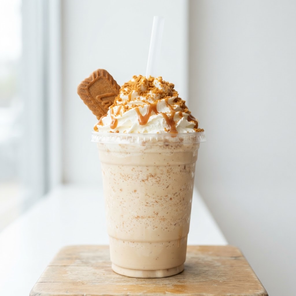 Biscoff cheesecake frappe