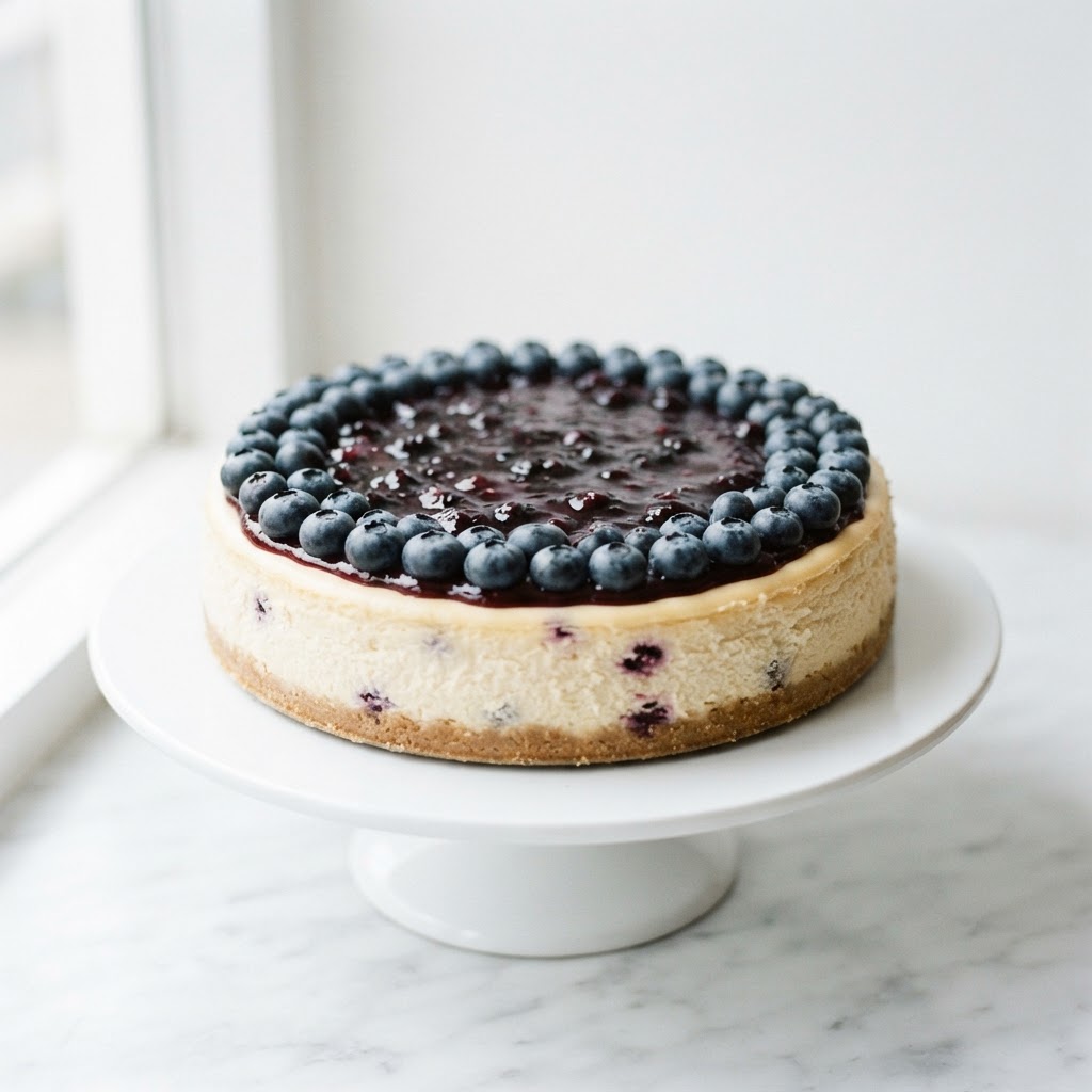 Chilled Blueberry Cheesecake Cake (whole)