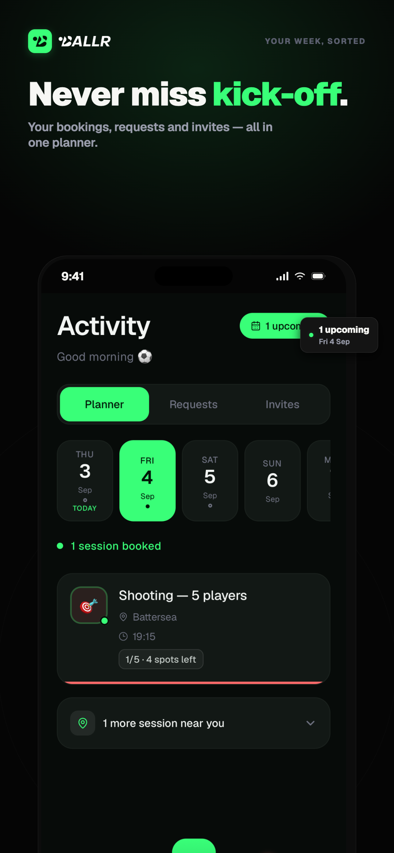 Your activity planner