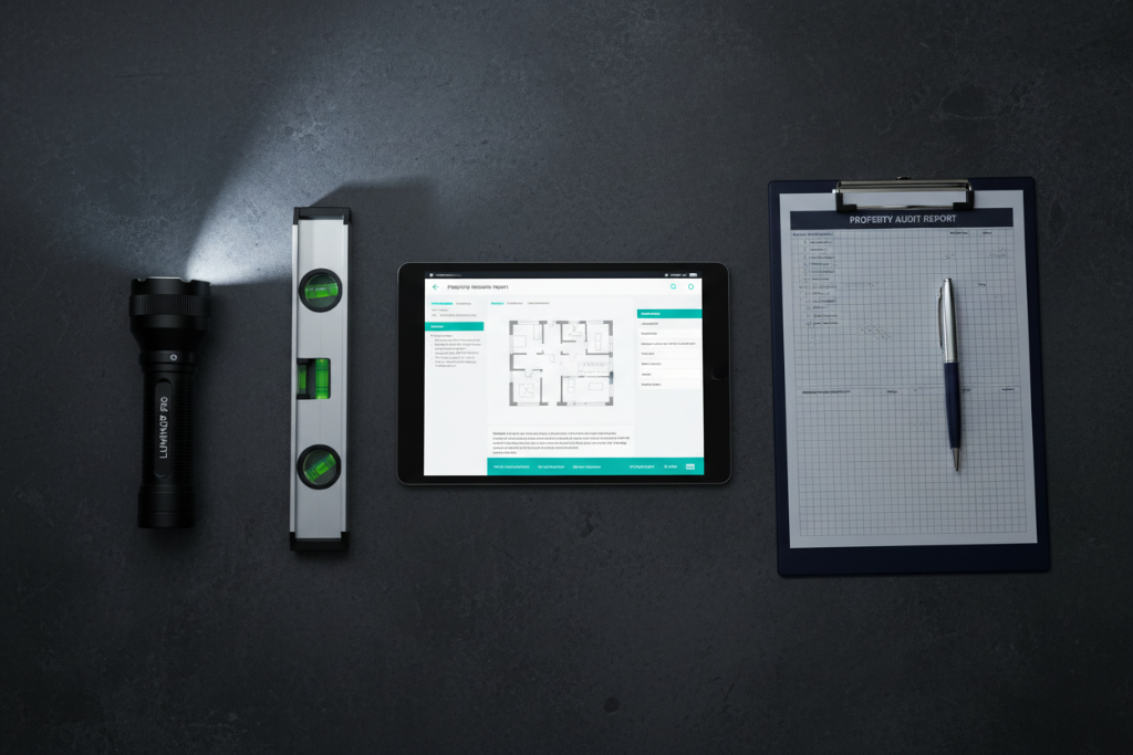 Professional property inspection tools and equipment