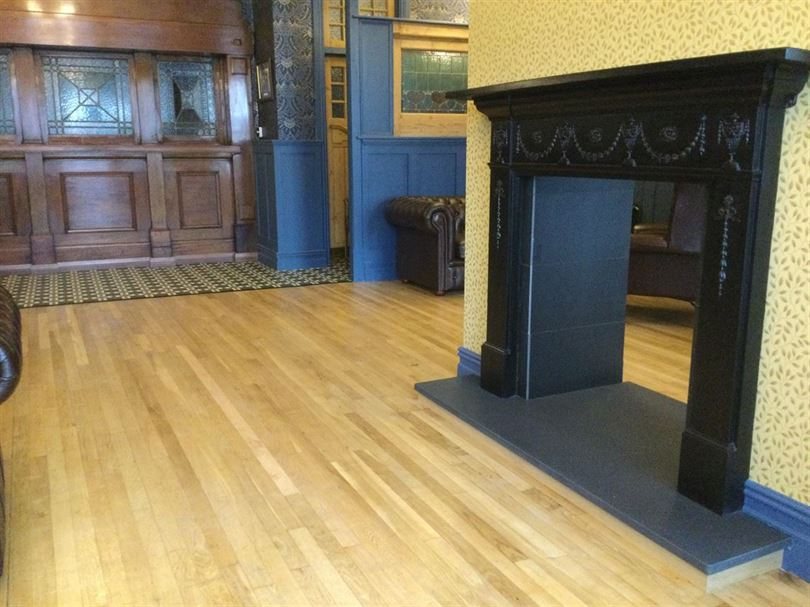 Beechwood Club Swansea — Sanded Wood Flooring