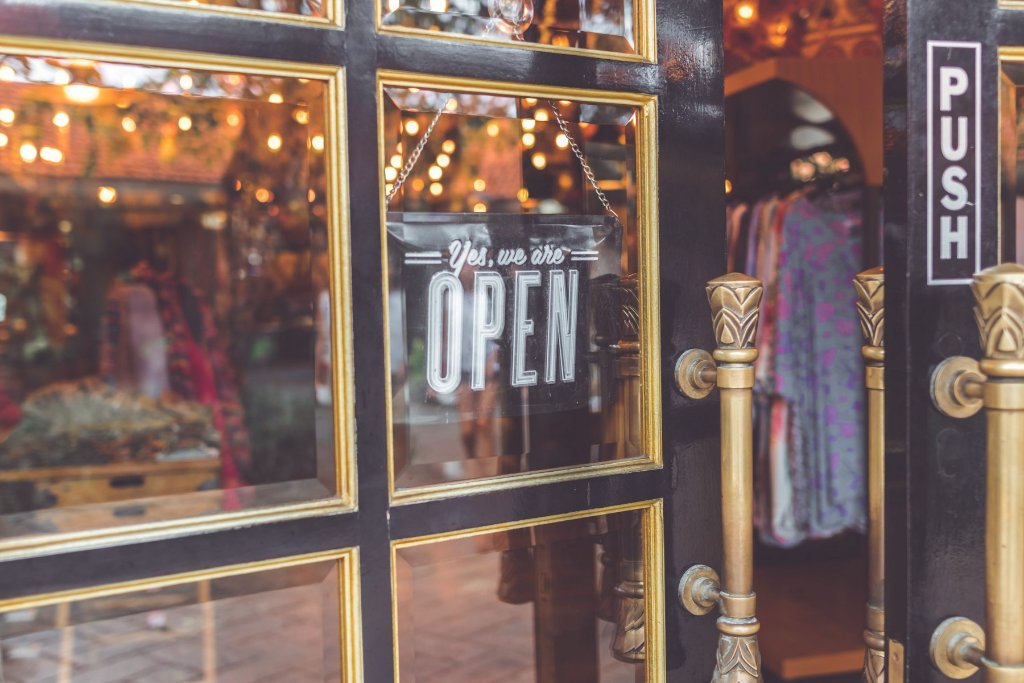 Shop Door — Close Up Detail