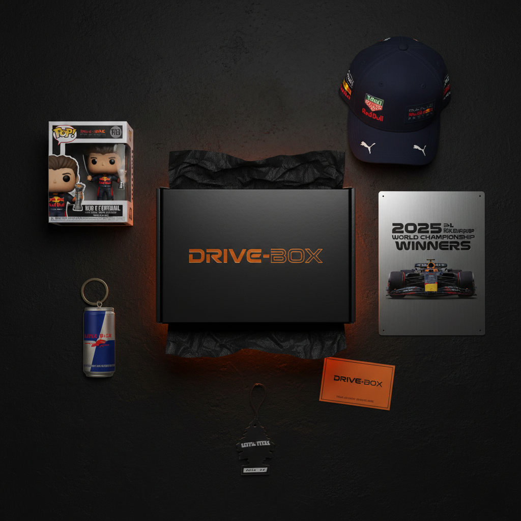 Drive-Box January 2026 — Champion's Edition themed Porsche subscription box with official merchandise and collectibles