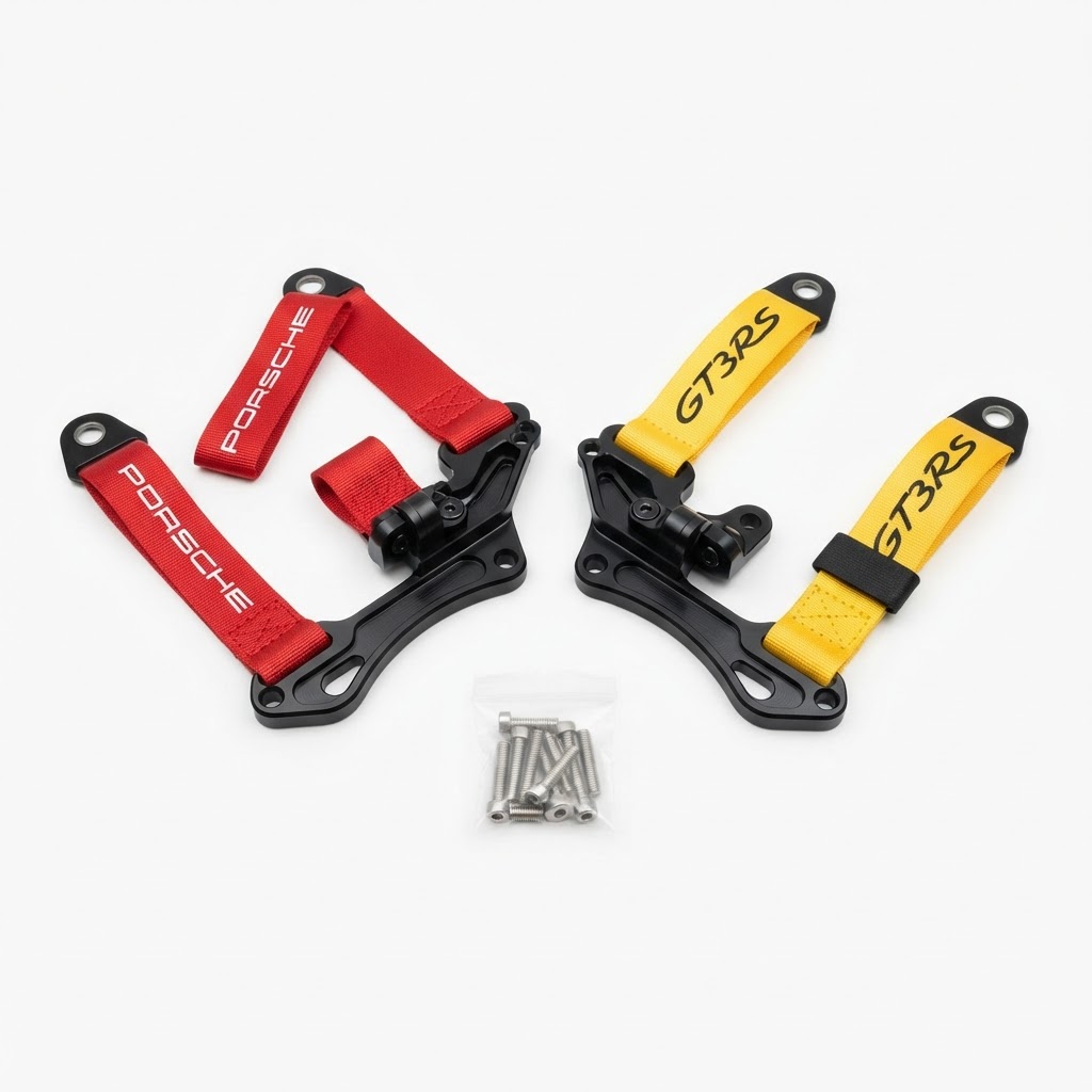 Porsche 986 Boxster GT3RS-Style Interior Pull Strap Handle Set (5-Piece Kit)