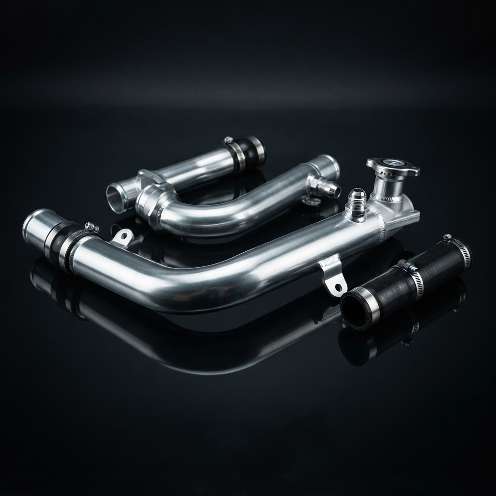 986 Boxster Aluminium Coolant Pipe Replacement Set — Aftermarket Porsche cooling part