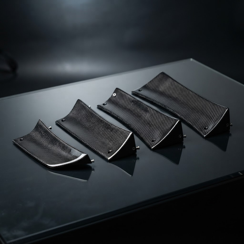 718 Front Bumper Canards — Carbon Fibre — Lion Tuning Porsche aero part