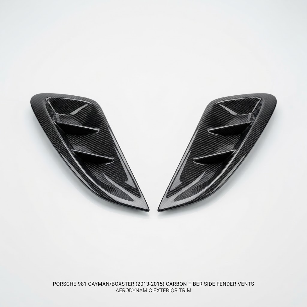 Porsche 981 Cayman/Boxster (2013-2015) Carbon Fibre Side Fender Vents — Body Kit Trim