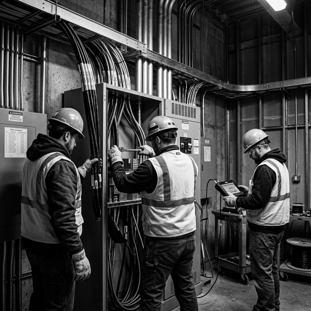Pace Electric team at work