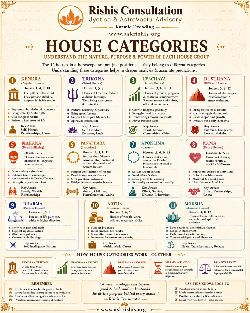 House Categories — Nature, Purpose & Power of Each House Group