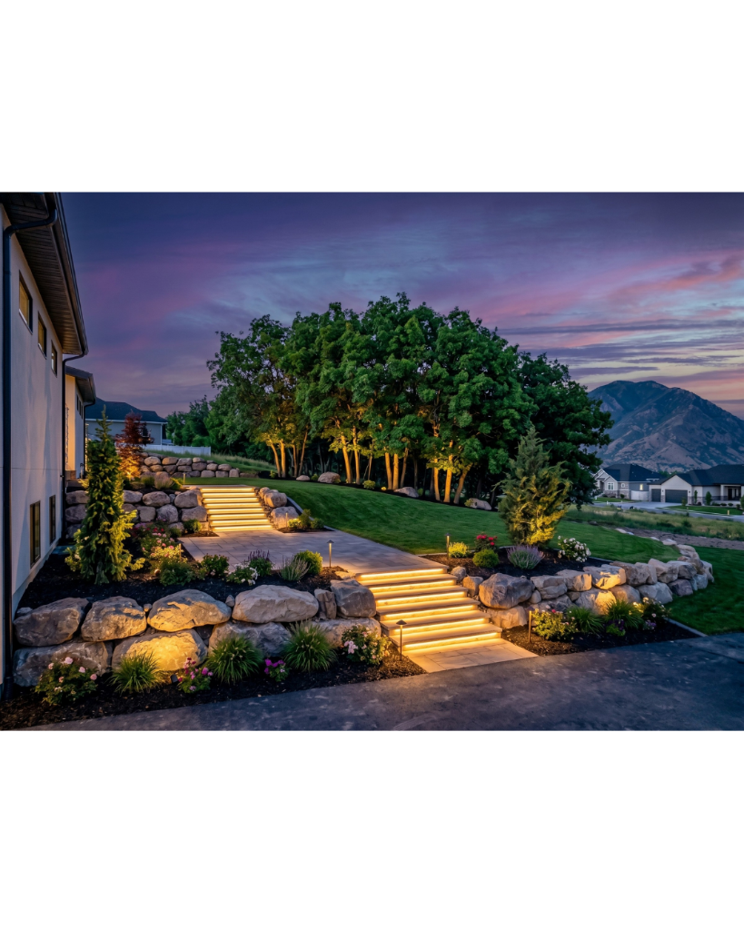Luxury residential landscape design Ogden Utah