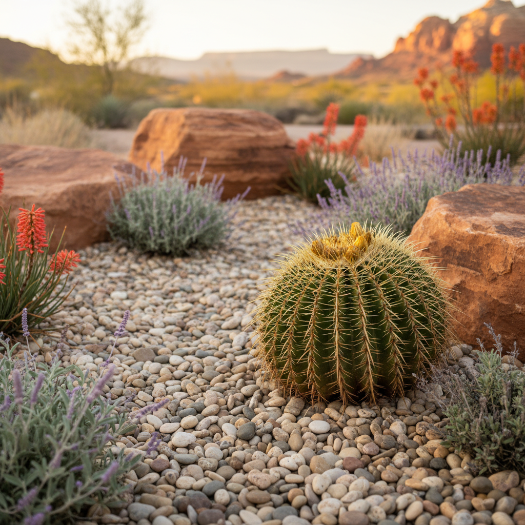 Luxury landscaping detail