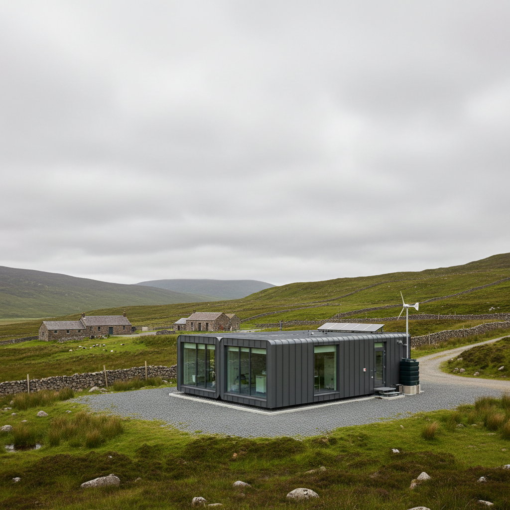 Off-grid lab in rural Scotland