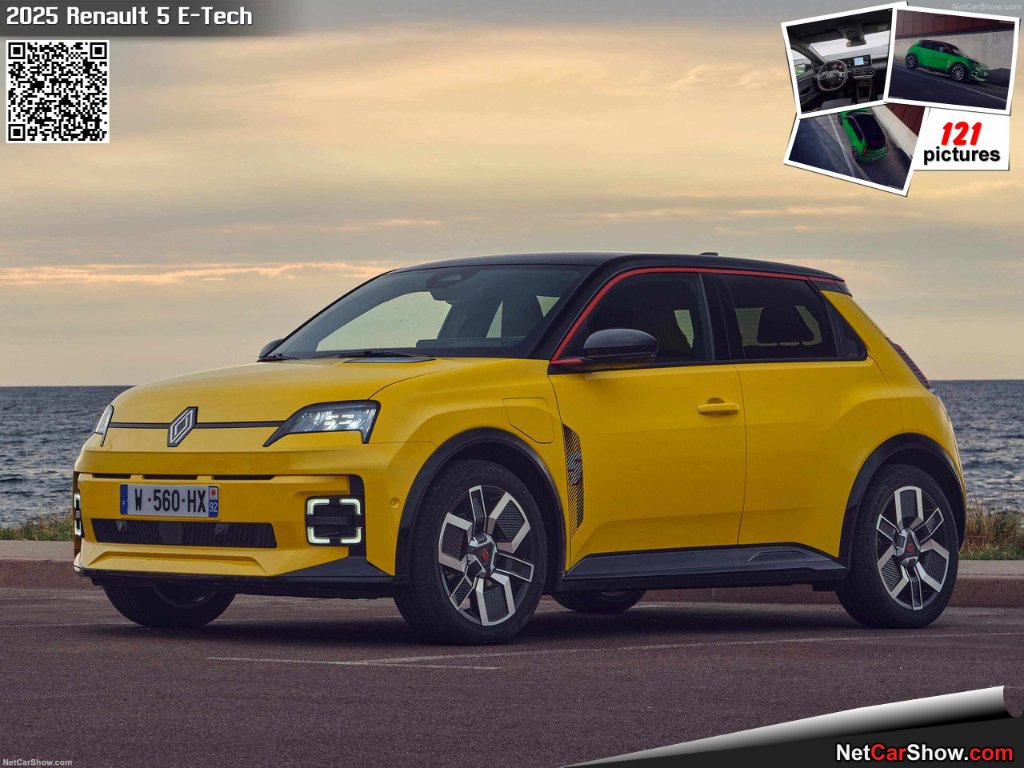 2025 Renault 5 E-Tech 52kWh — tre quarti anteriore