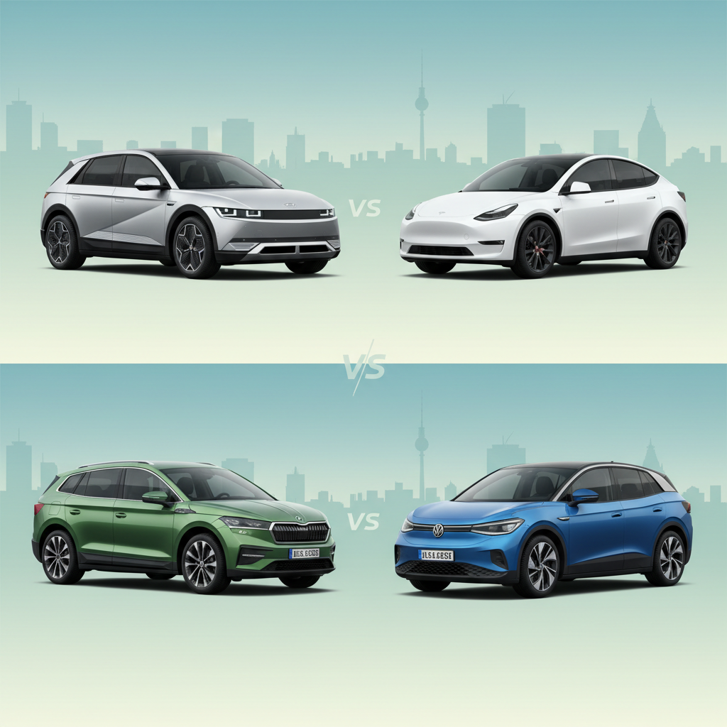 Hyundai Ioniq 5 проти Tesla Model Y та Skoda Enyaq проти Volkswagen ID.4: два дуелі електромобілів, які Європа продовжує порівнювати і купувати. Хто переможець?
