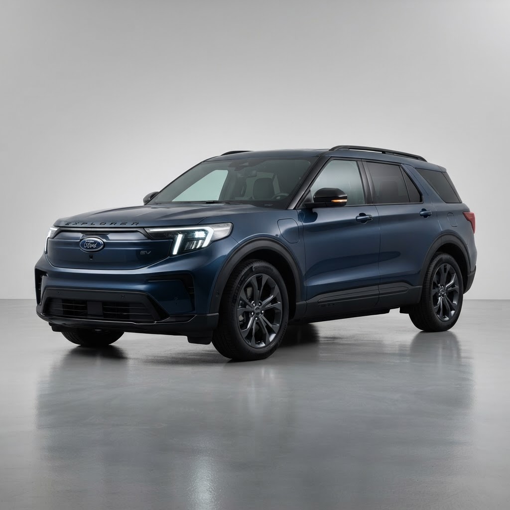 2025 Ford Explorer Electric RWD — tre quarti anteriore
