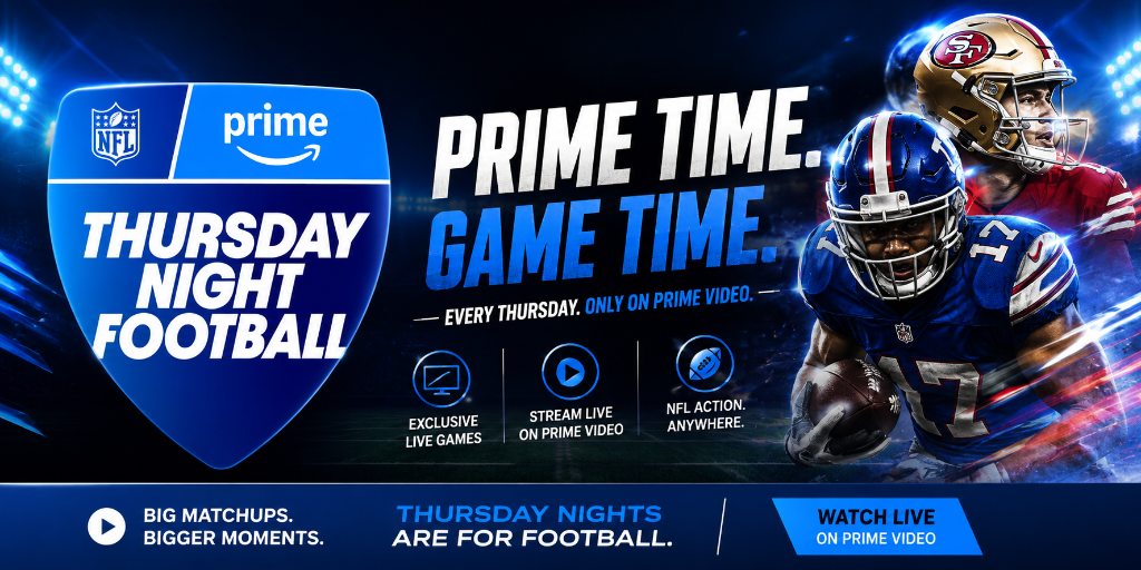 Thursday Night Football on Prime Video — Prime Time, Game Time