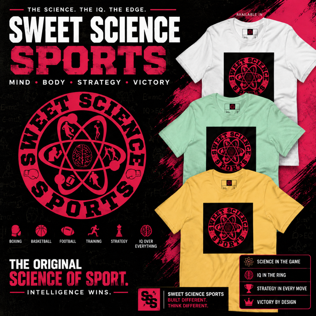 Sweet Science Sports Box Logo T-Shirt — The Science. The IQ. The Edge.