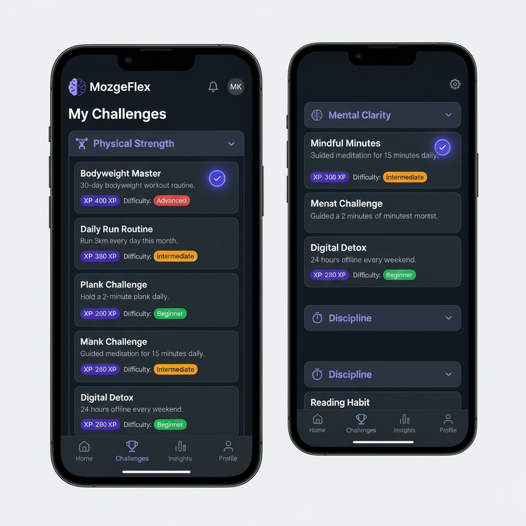 Complete Micro-Challenges Daily