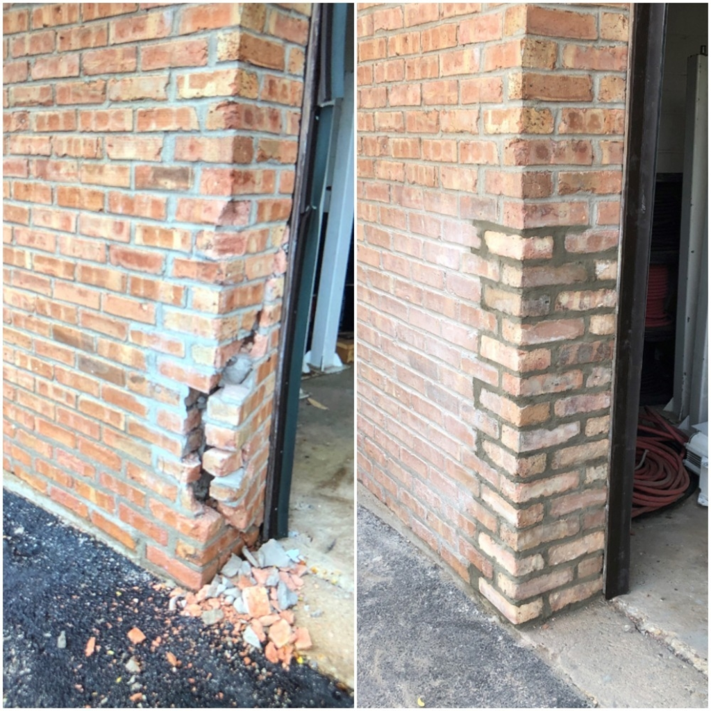 Brick Corner Repair & Rebuild