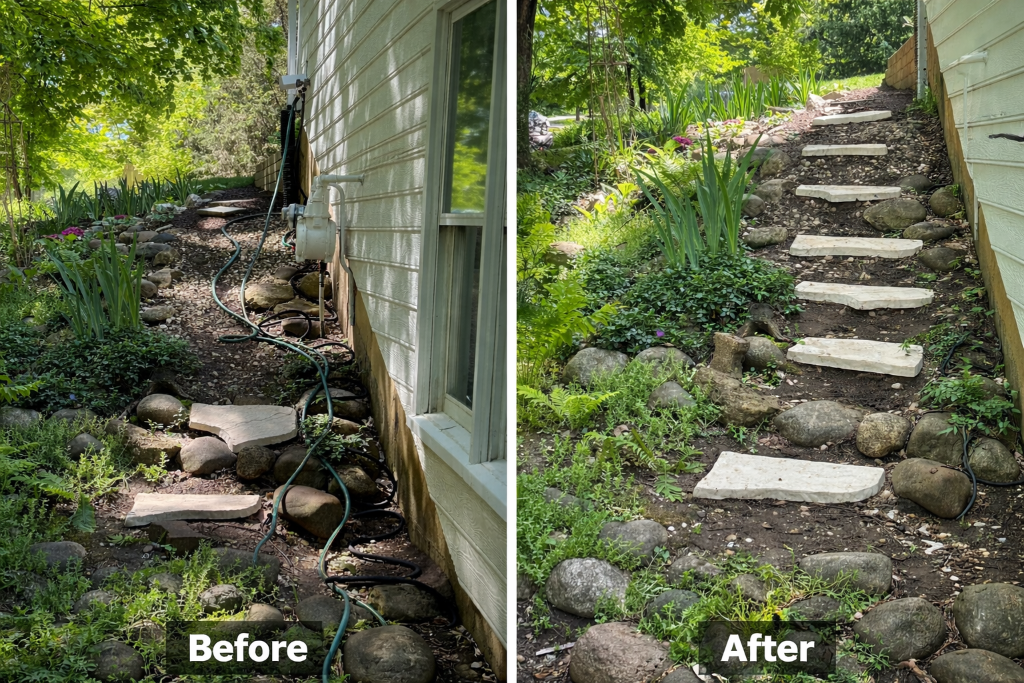 Natural Stone Step Installation