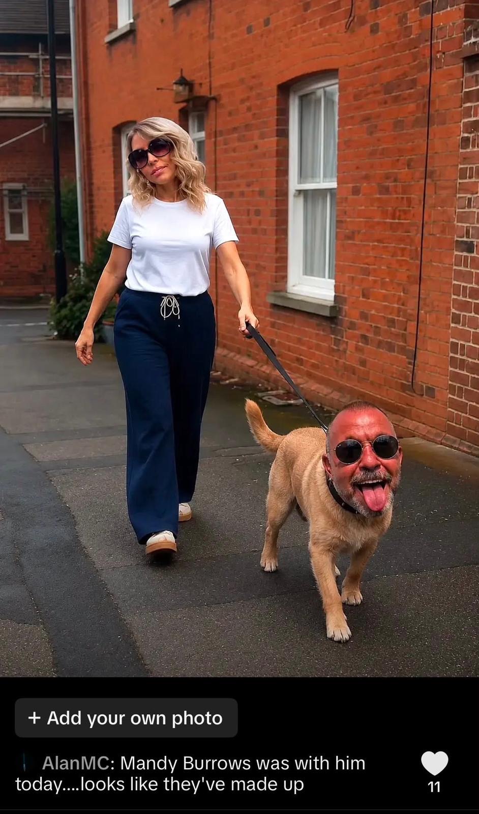 Mandy with dog