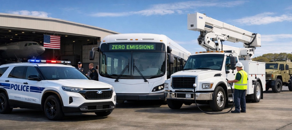 Federal fleet staging yard