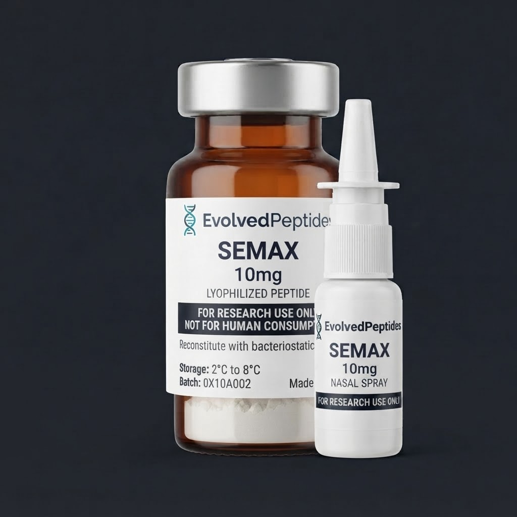 Evolved Peptides Semax 10mg Nasal Spray research vial