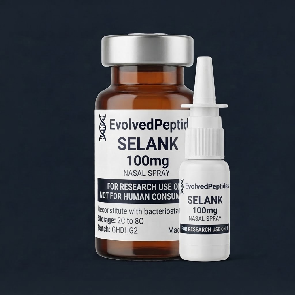 Evolved Peptides Selank 10mg Nasal Spray research vial